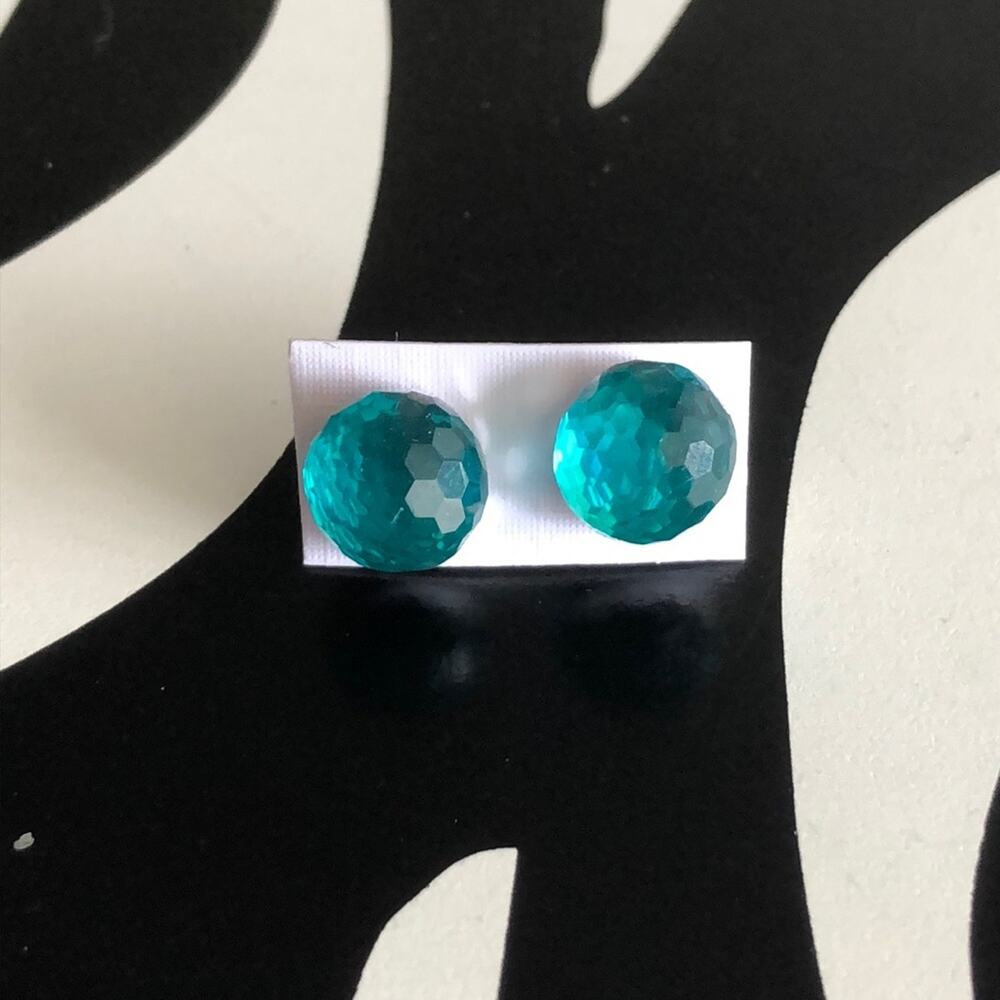 4 for $20 Round Blue Stud Earrings